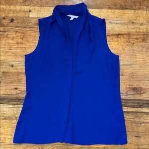 Banana Republic Royal Blue Sleeveless Blouse - 8